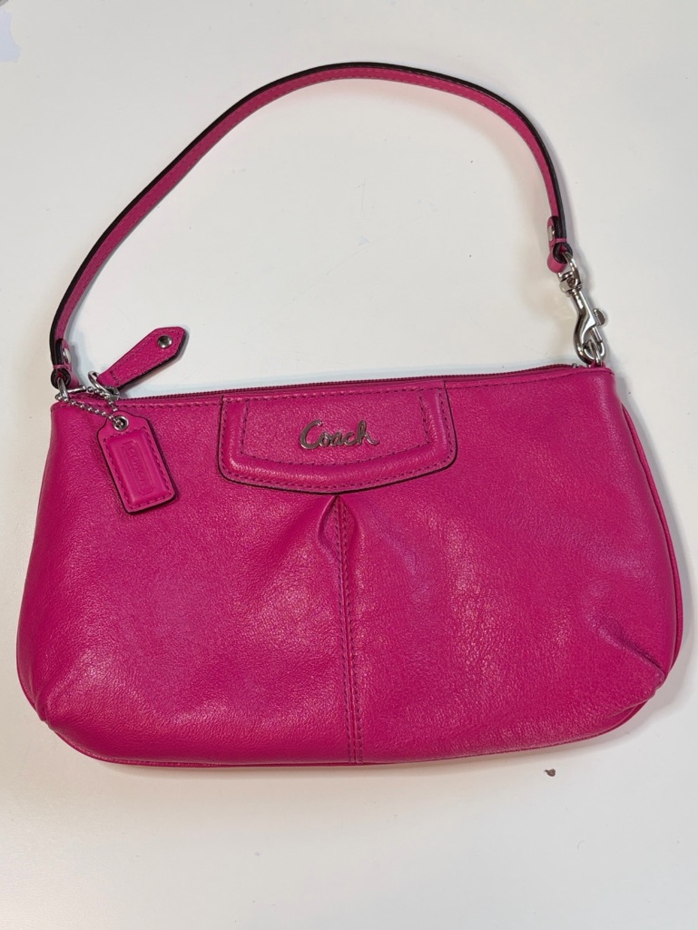 Coach Ashley Hot Pink Mini Leather Bag